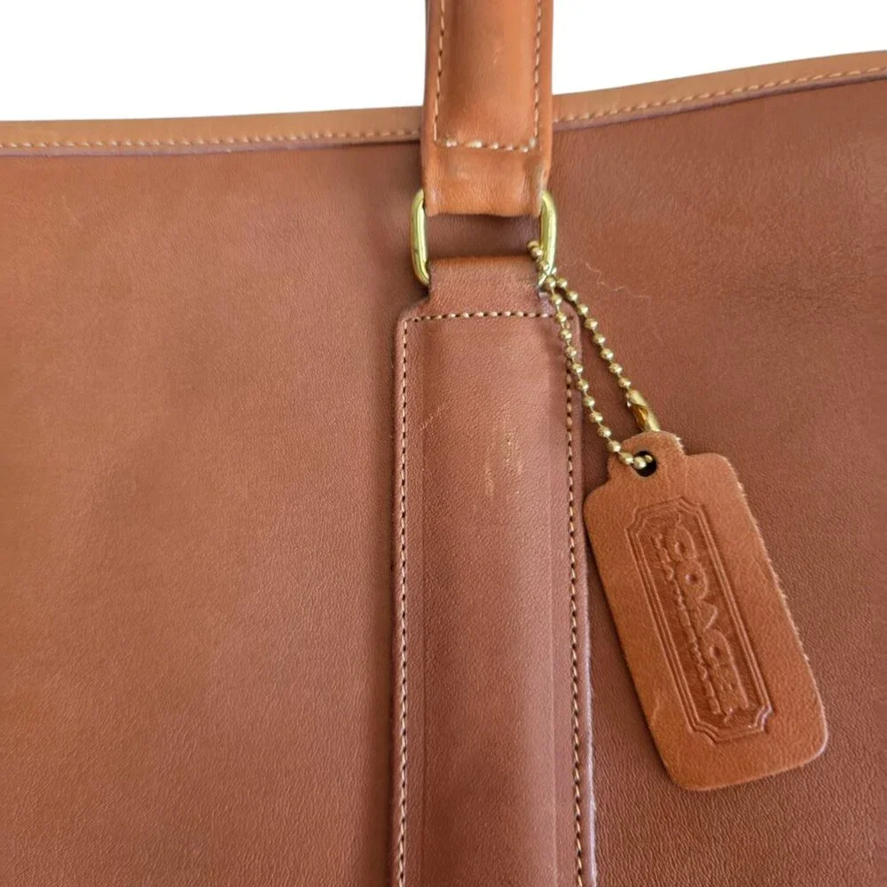 Vintage Coach Brown Leather Business Bag - Picture 5 of 16